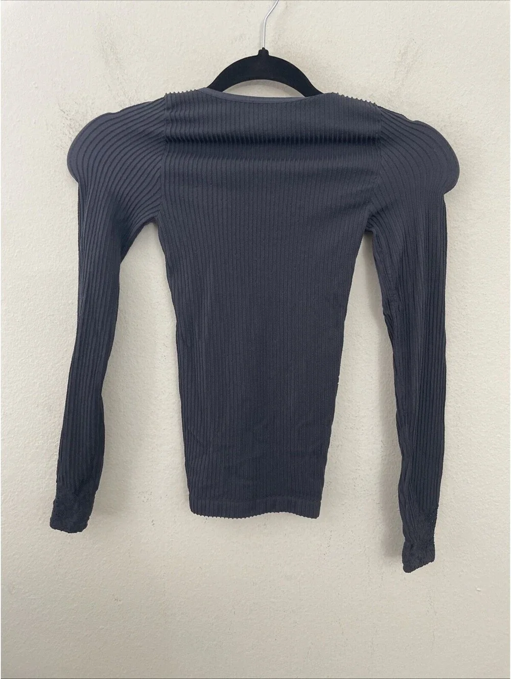 Free People Intimately   Dynamic Duo Long Sleeve gray  top  size M/L New